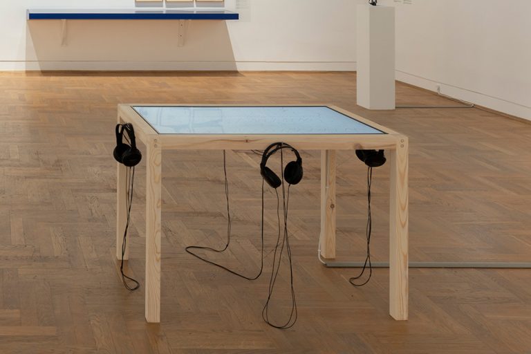 Jenny Brockmann: ‚Without Title (Spring Never Comes Again)’, 2023. Installation with HD video. Exhibition view at Zachęta Museum © the artist