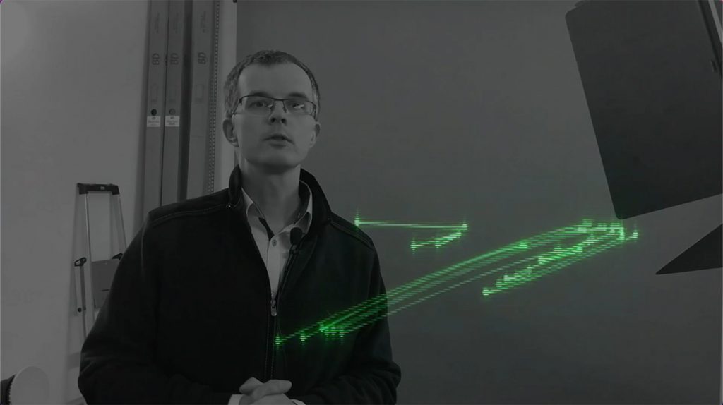 Jenny Brockmann: ‚Study_Pokaz-Laserowy‘, 3-channel video. 20:51 min., 2023 © the artist