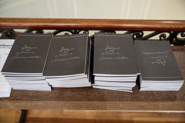 Jenny Brockmann: ‚Dialogues on a Future Communication‘, 2019. Publication by Konnotation Press, NY. Exhibition view, 1014, New York. Photo: Lucas Millard © the artist